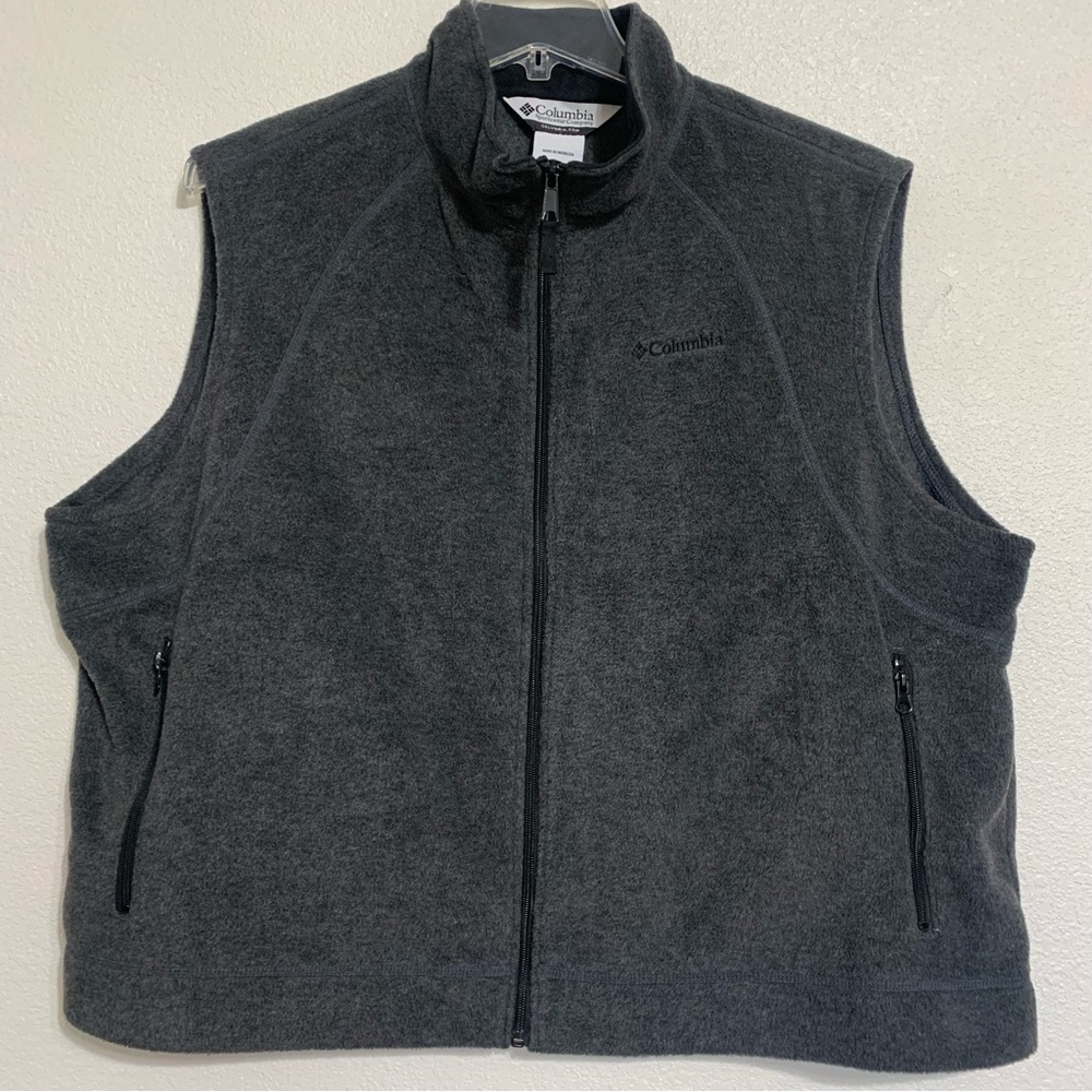 Columbia Fleece Vest Gray Women Plus Size 3X